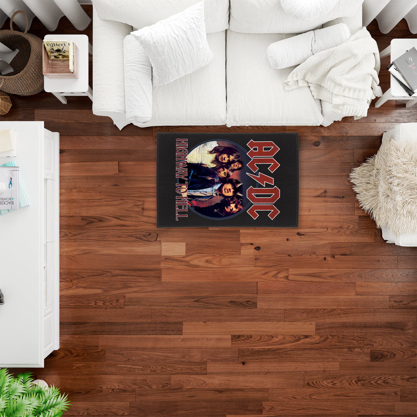 ACDC Highway To Hell Circle Area Rug