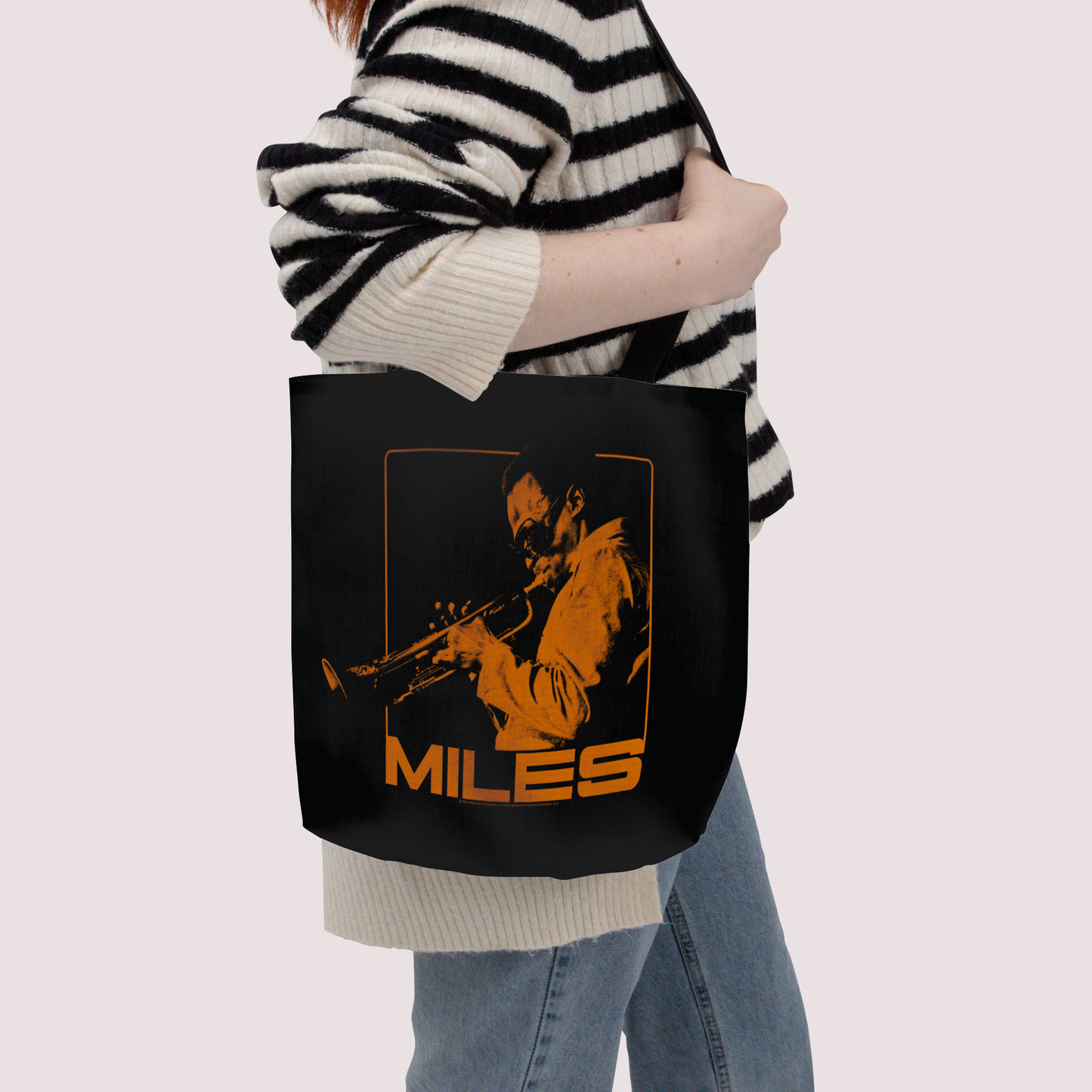 Miles Davis Orange Square and Miles Davis Orange Square with Tote Bag