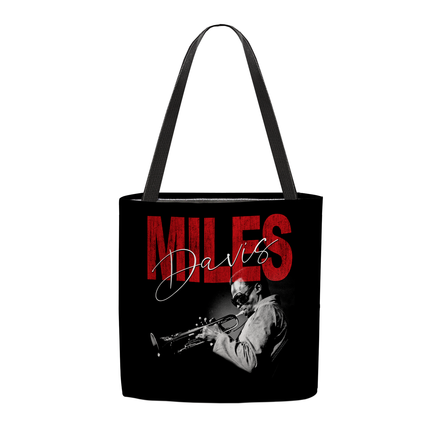 Miles Davis Distressed Photo and Miles Davis Distressed Photo with Tote Bag