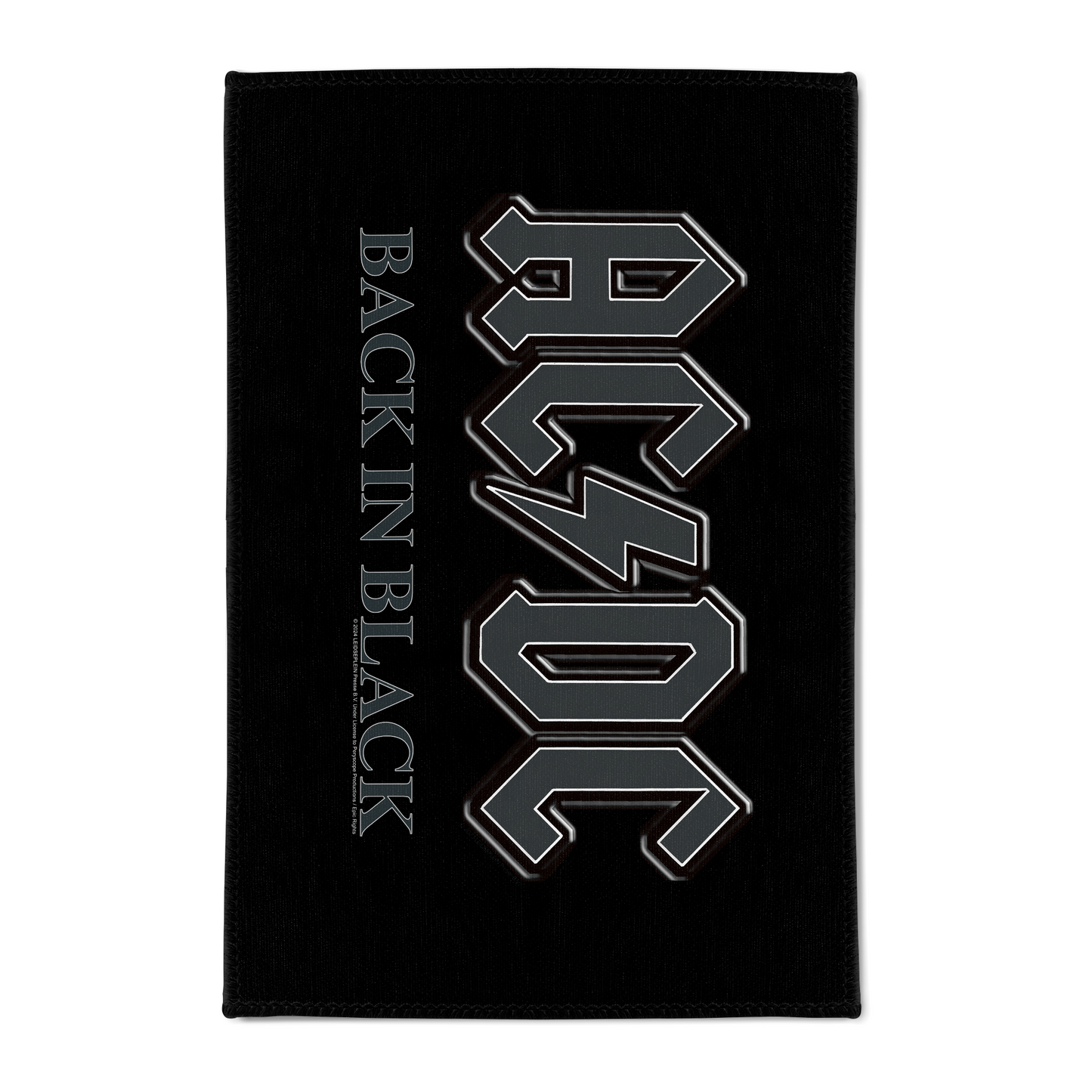 ACDC Back in Black Area Rug