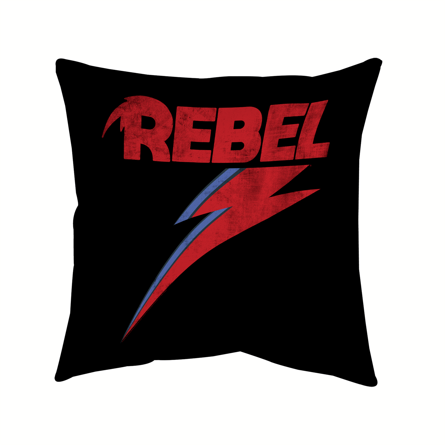 David Bowie Distressed Rebel Pillow