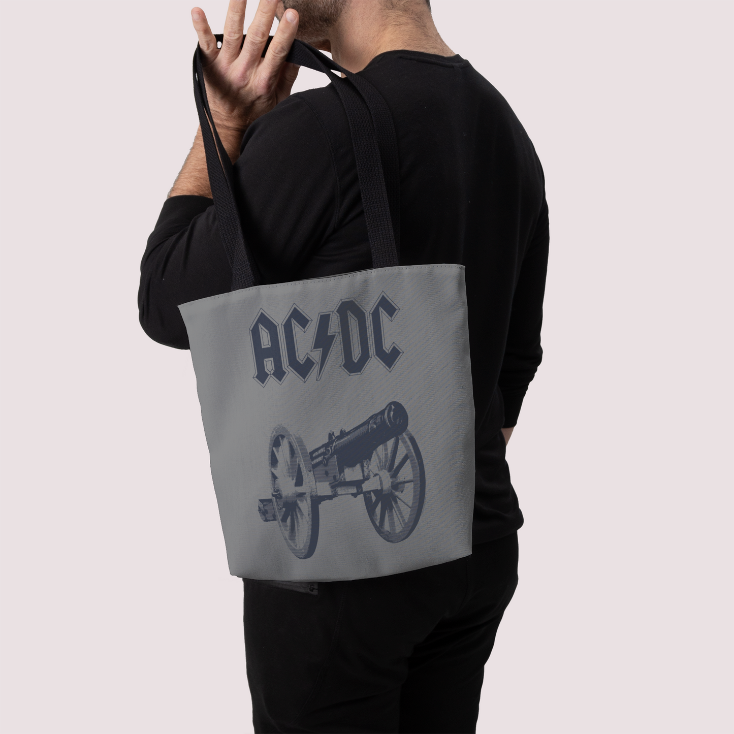 ACDC Cannon Tie Dye Tote Bag