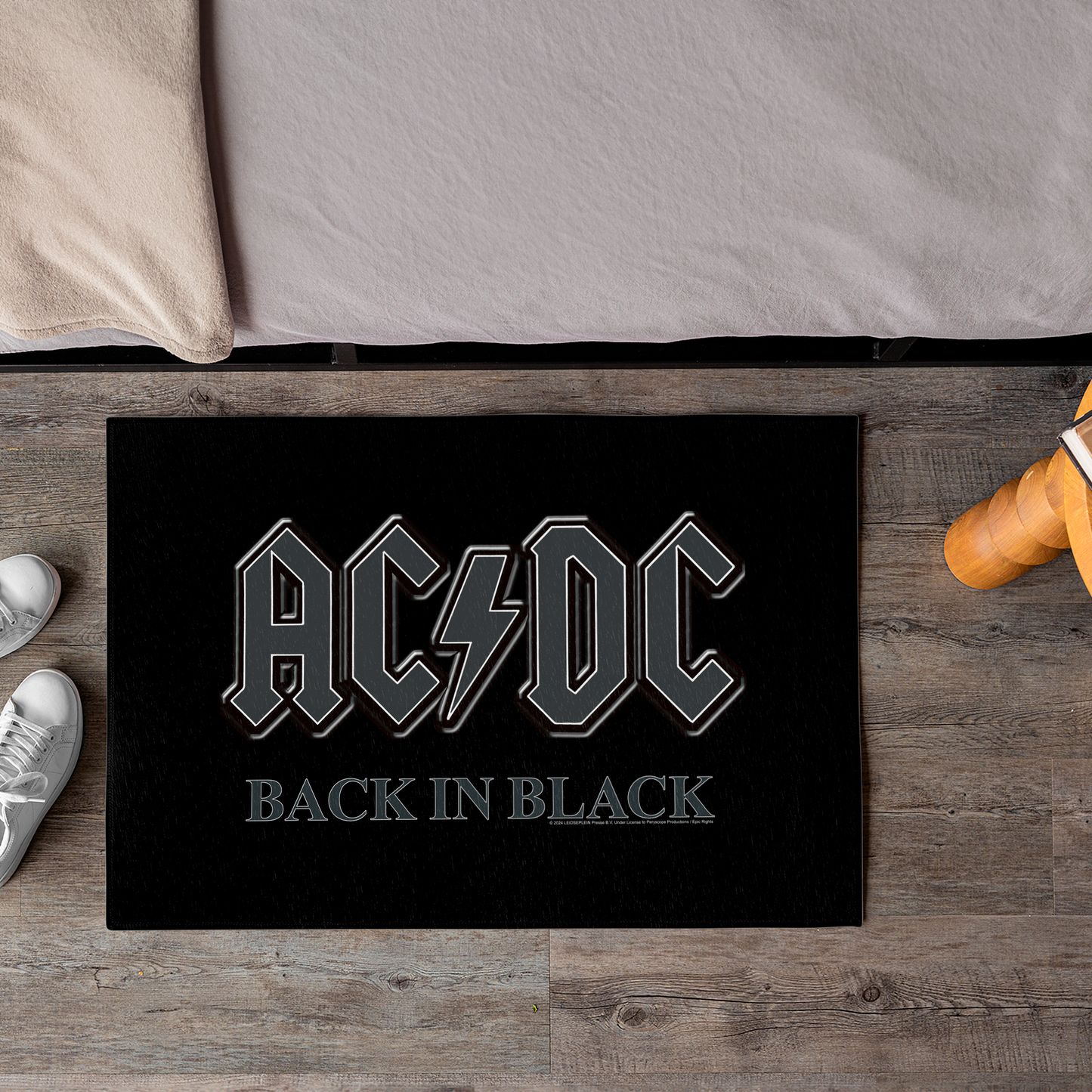 ACDC Back in Black Area Rug