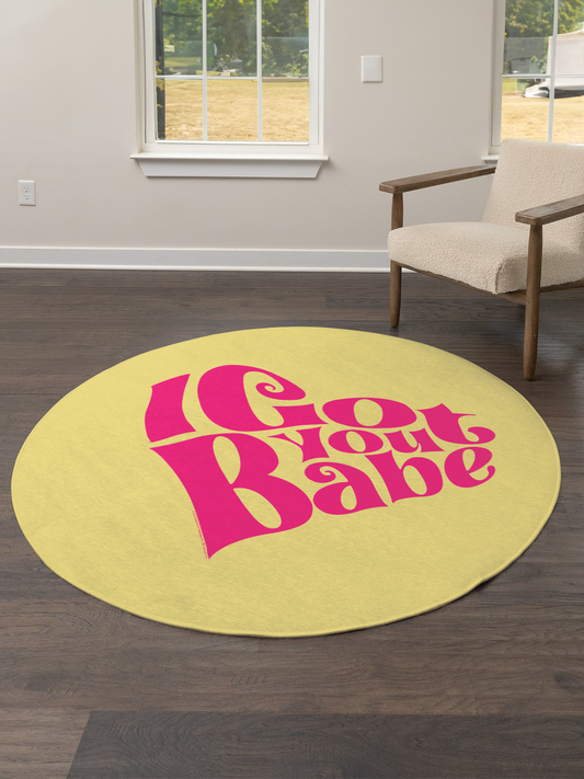 Sonny & Cher I Got You Babe with Area Rug round