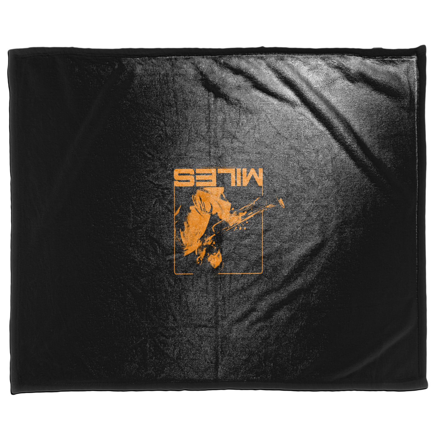 Miles Davis Orange Square with Fleece Blanket