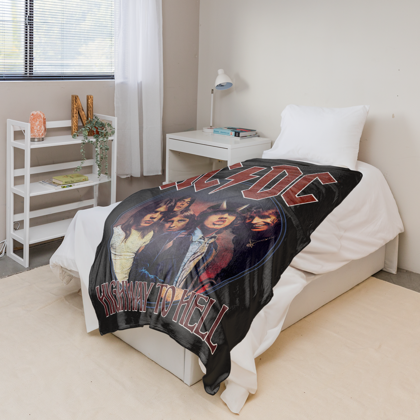 ACDC Highway To Hell Circle Fleece Blanket 50X60 Inches