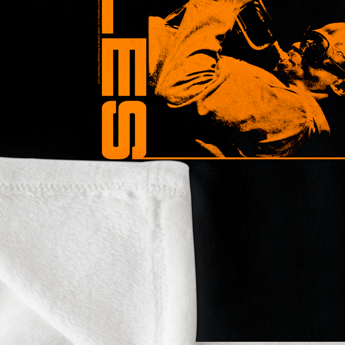 Miles Davis Orange Square with Fleece Blanket