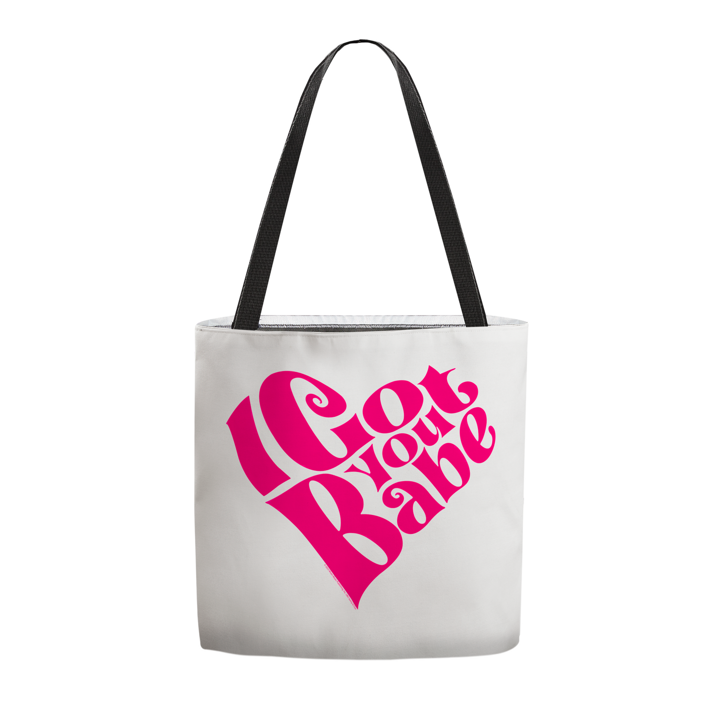 Sonny & Cher I Got You Babe White with Tote Bag