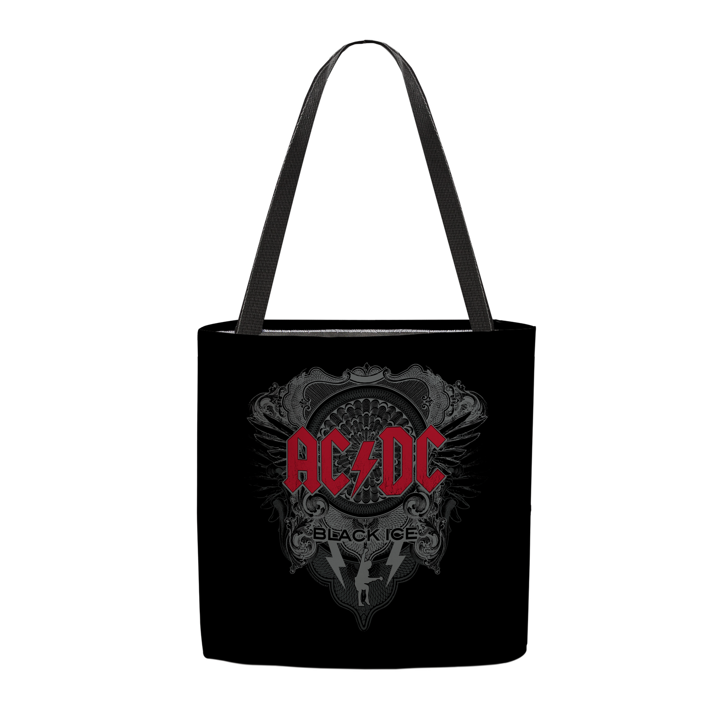 ACDC Black Ice with Red AOP and ACDC Black Ice with Red AOP with Tote Bag