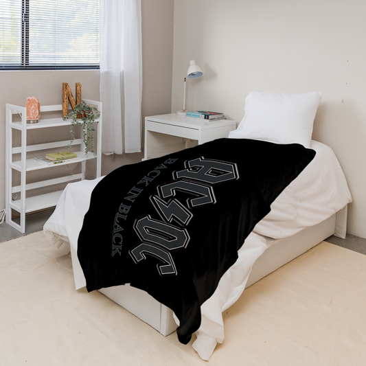 ACDC Back in Black Fleece Blanket