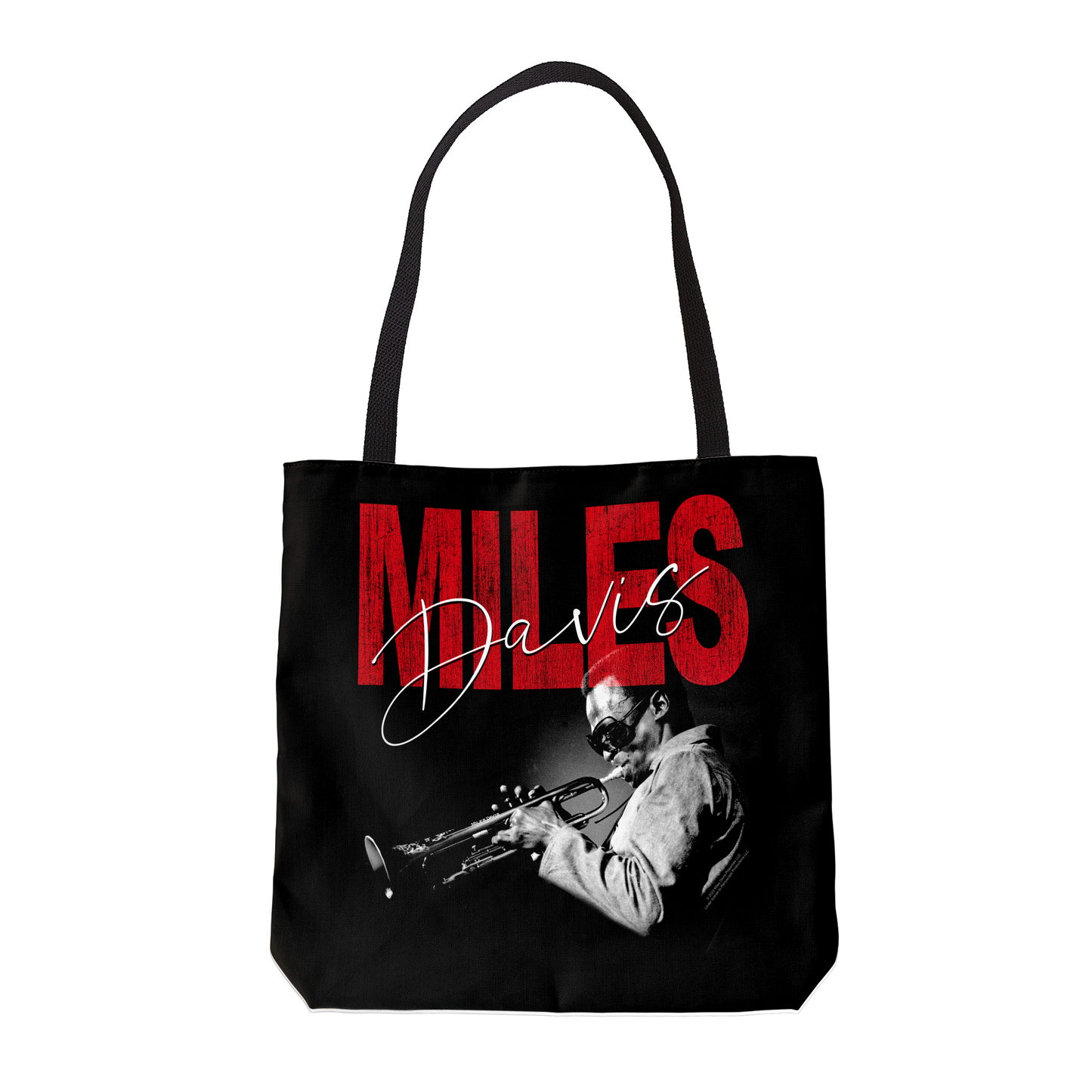 Miles Davis Distressed Photo and Miles Davis Distressed Photo with Tote Bag