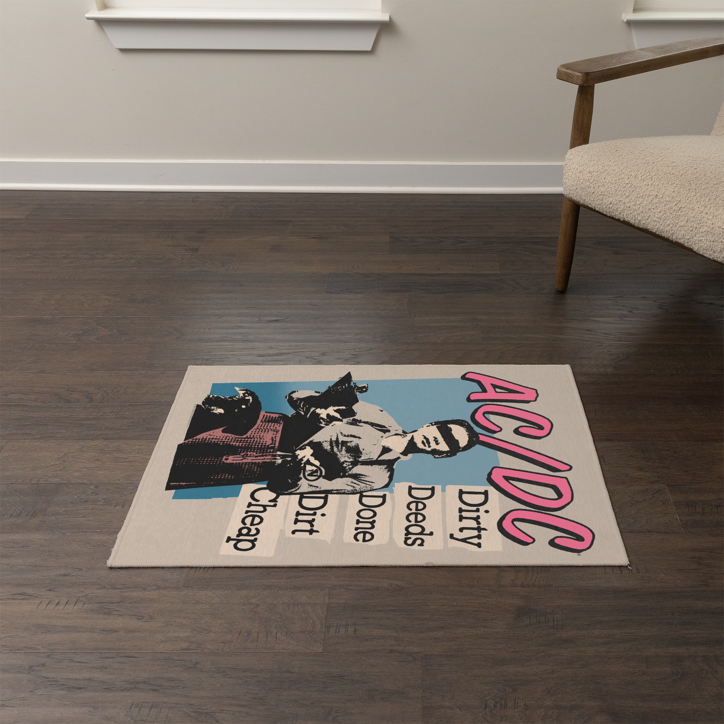 ACDC Dirty Deeds Done Dirt Cheap Area Rug