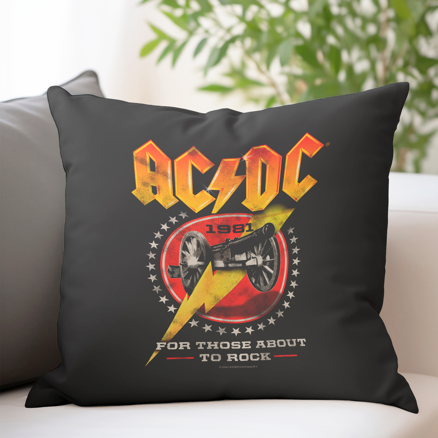 ACDC For Those About To Rock 1981 Pillow square