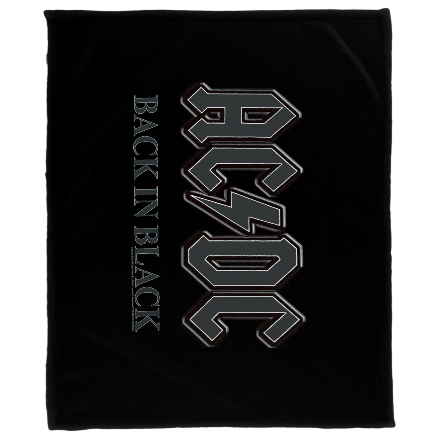 ACDC Back in Black Fleece Blanket