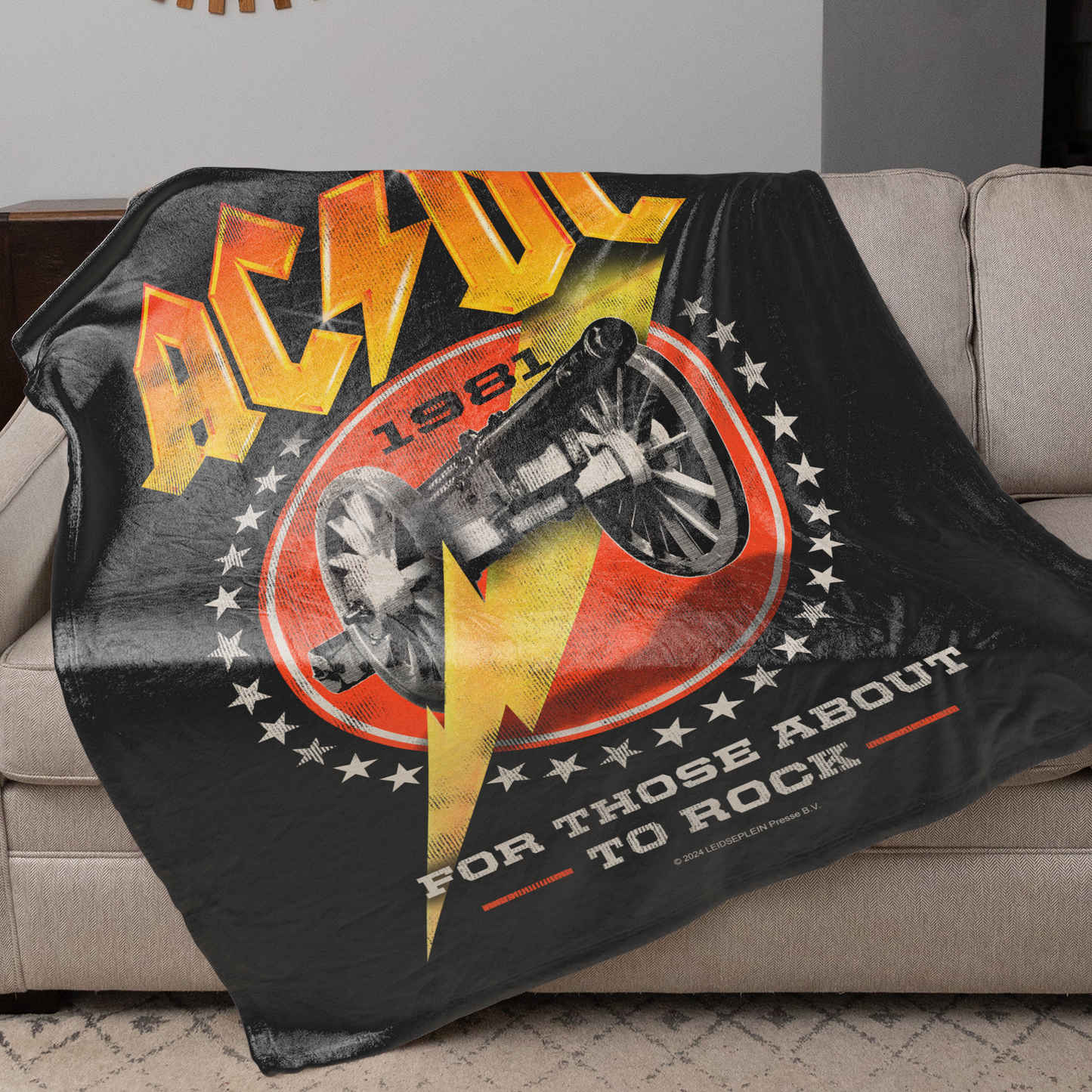 ACDC For Those About To Rock 1981 Fleece Blanket 50X60 Inches