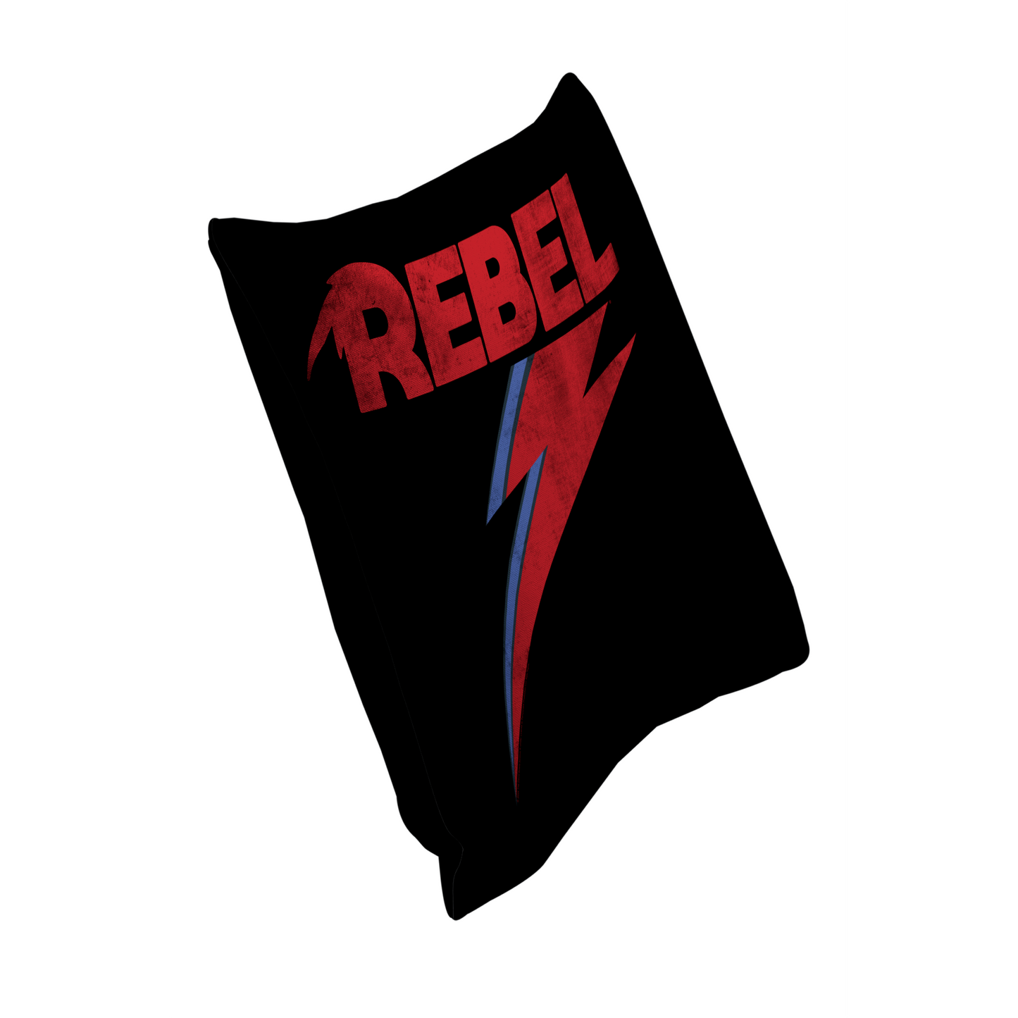 David Bowie Distressed Rebel Pillow