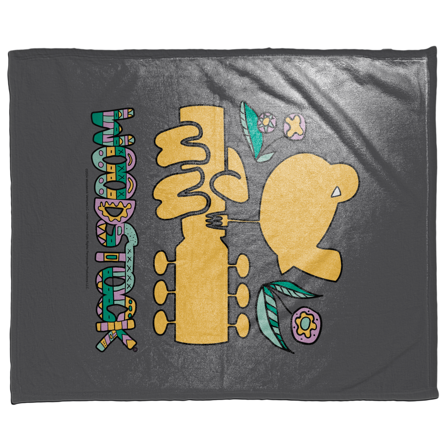 Woodstock Bird Aztec with Fleece Blanket