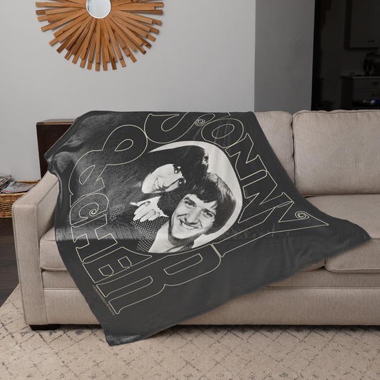 Sonny & Cher Circle Photo with Fleece Blanket 50X60