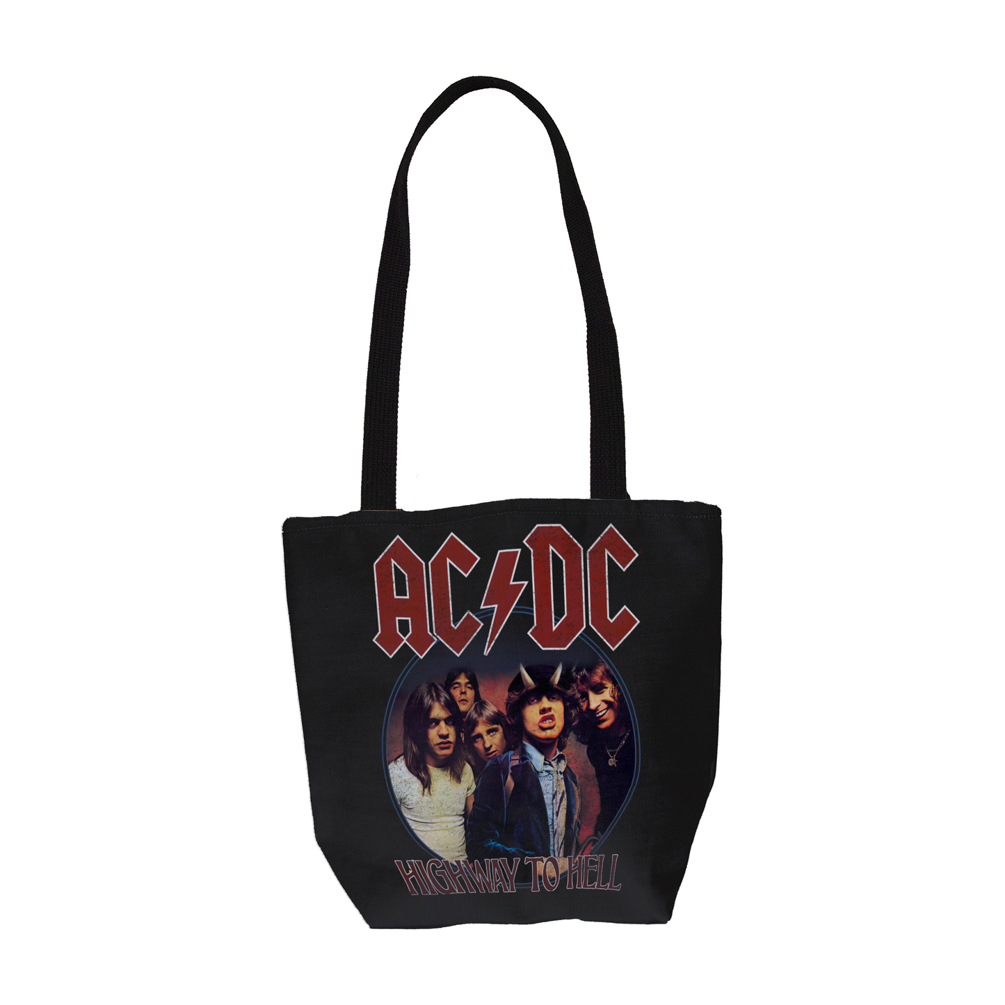 ACDC Highway To Hell Circle Tote Bag