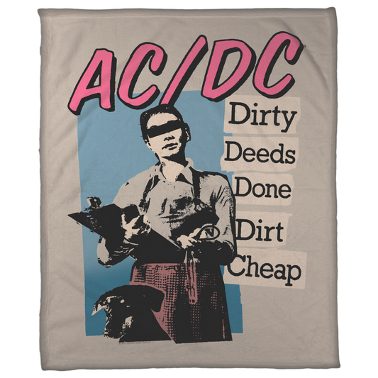 ACDC Dirty Deeds Done Dirt Cheap Fleece Blanket