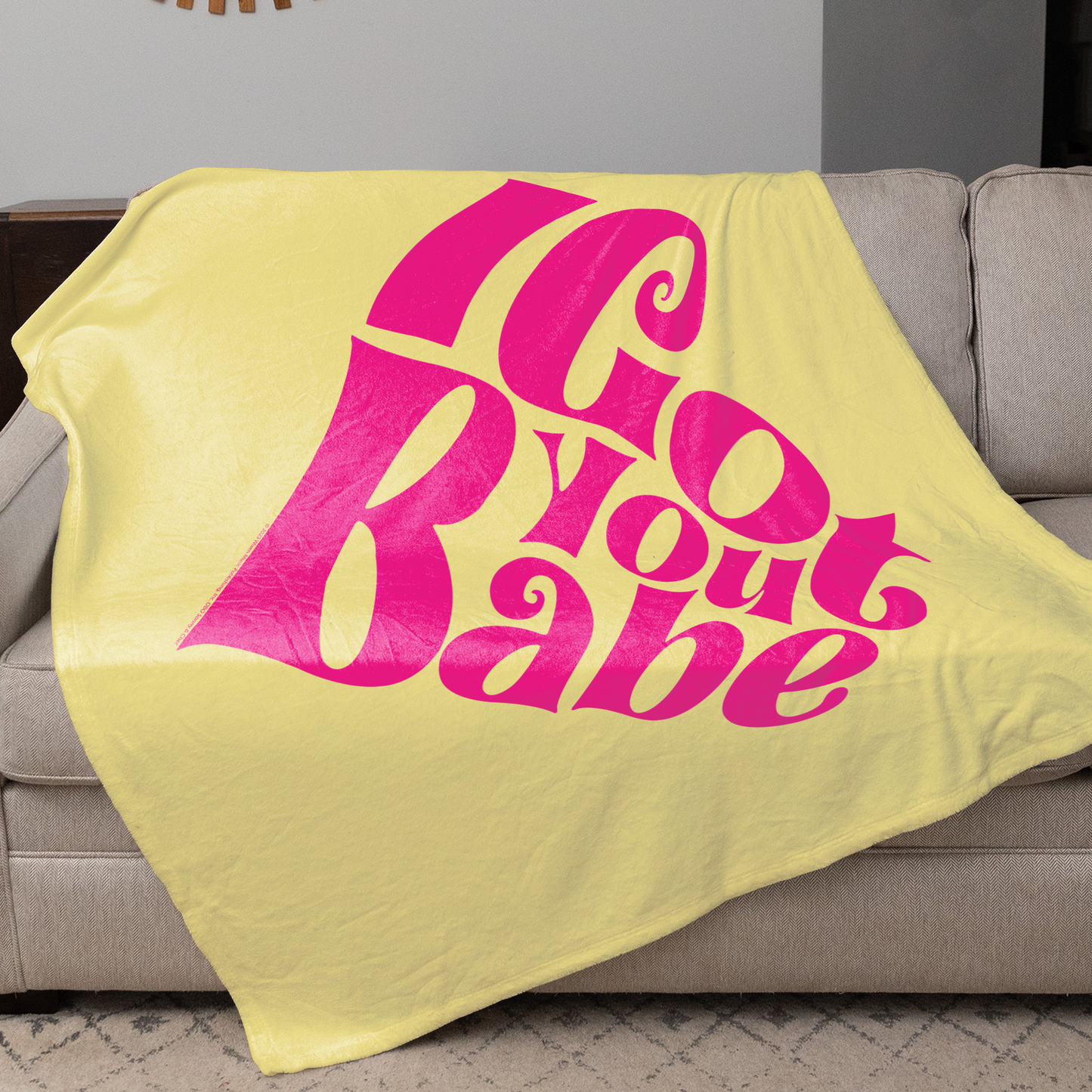 Sonny & Cher I Got You Babe with Fleece Blanket 50X60