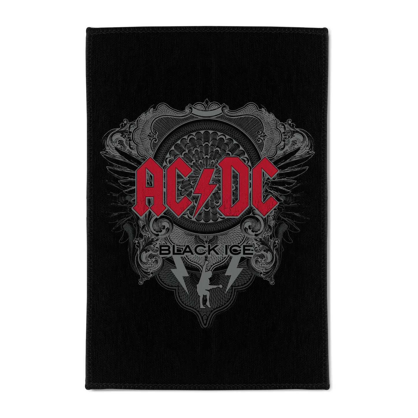 ACDC Black Ice Red - Area Rug - Woven Polyester, Indoor Use - Sizes 2x3ft, 4x6ft