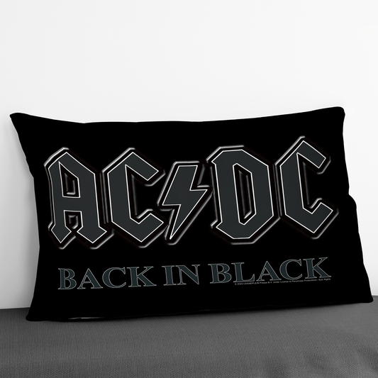 ACDC Back in Black Pillow