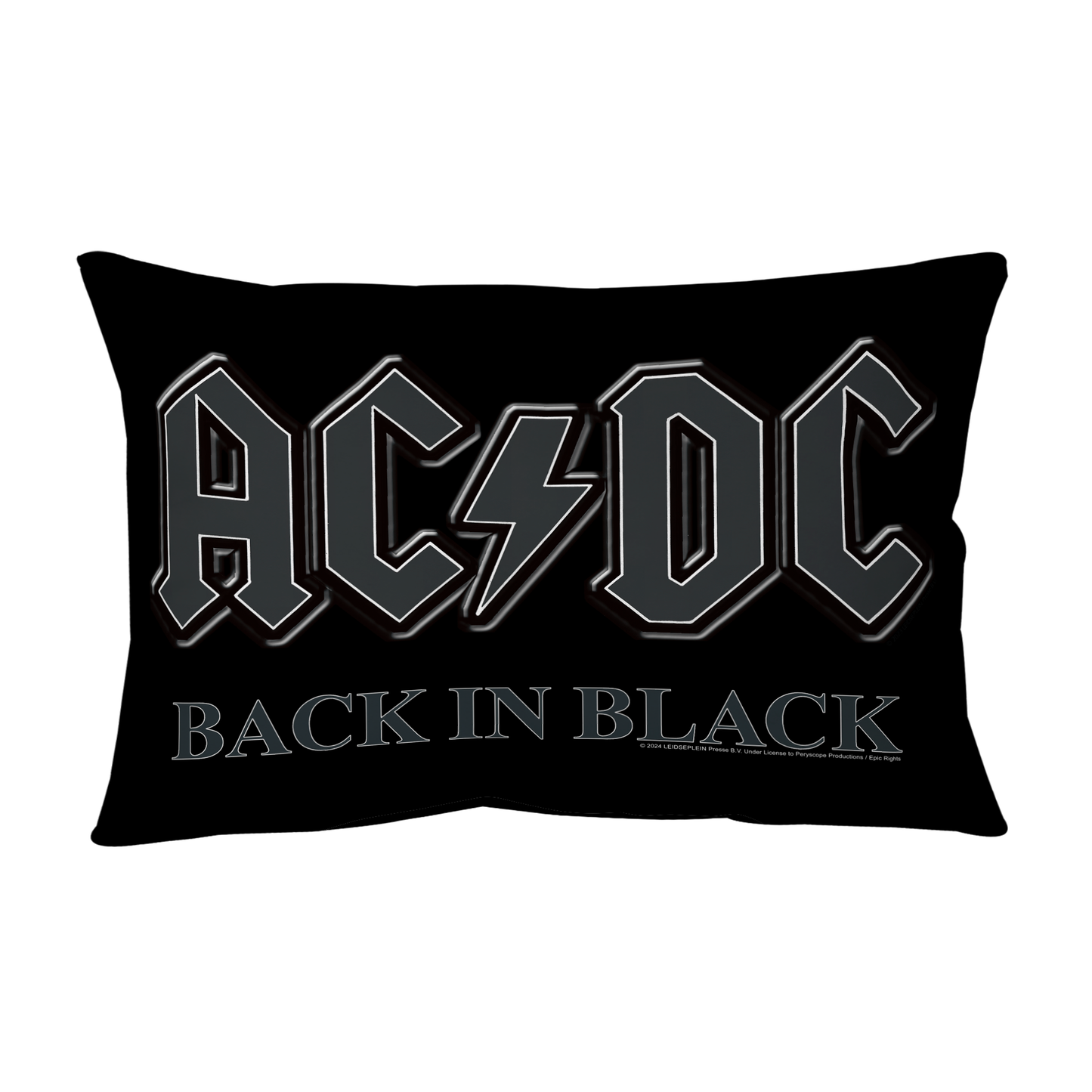 ACDC Back in Black Pillow