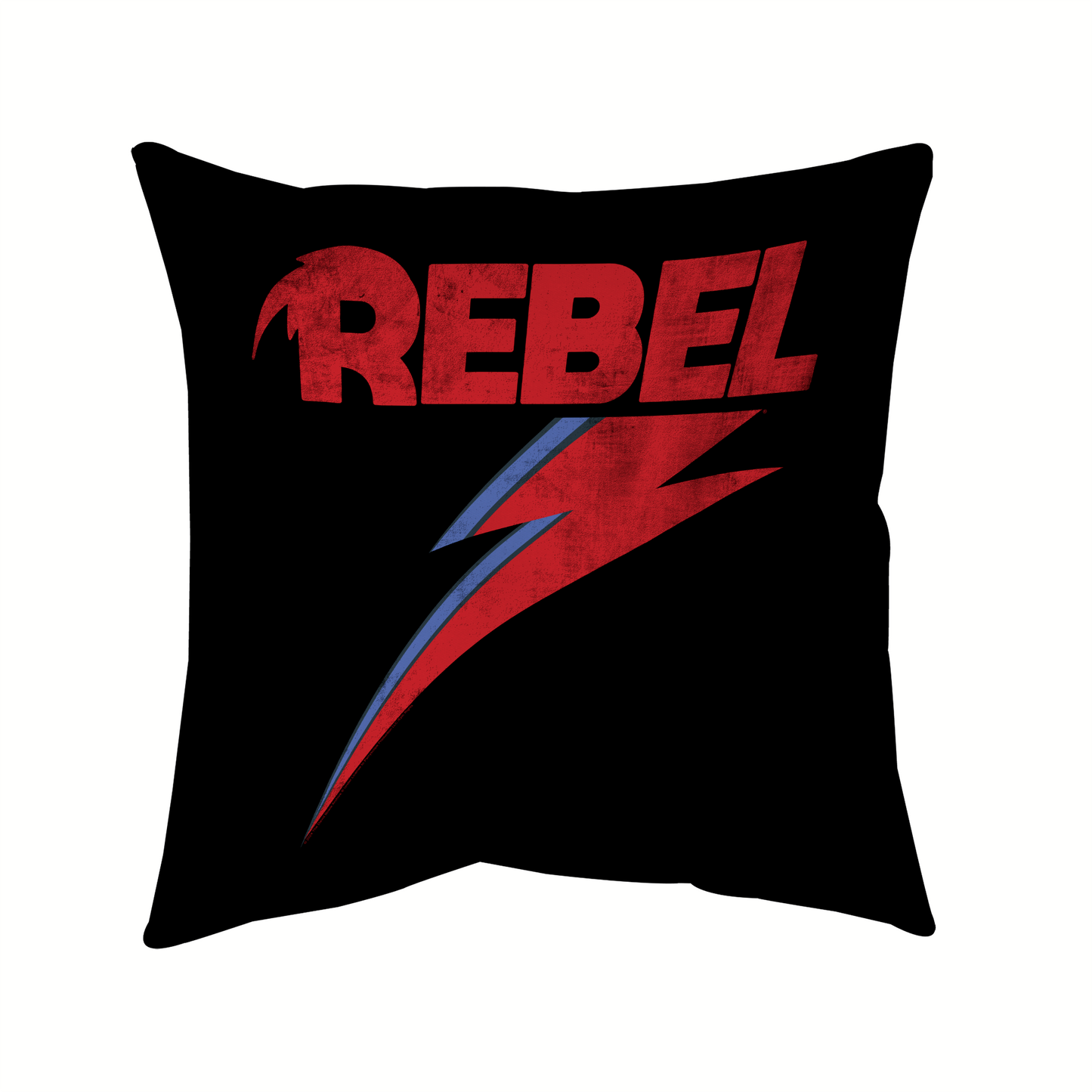 David Bowie Distressed Rebel Pillow