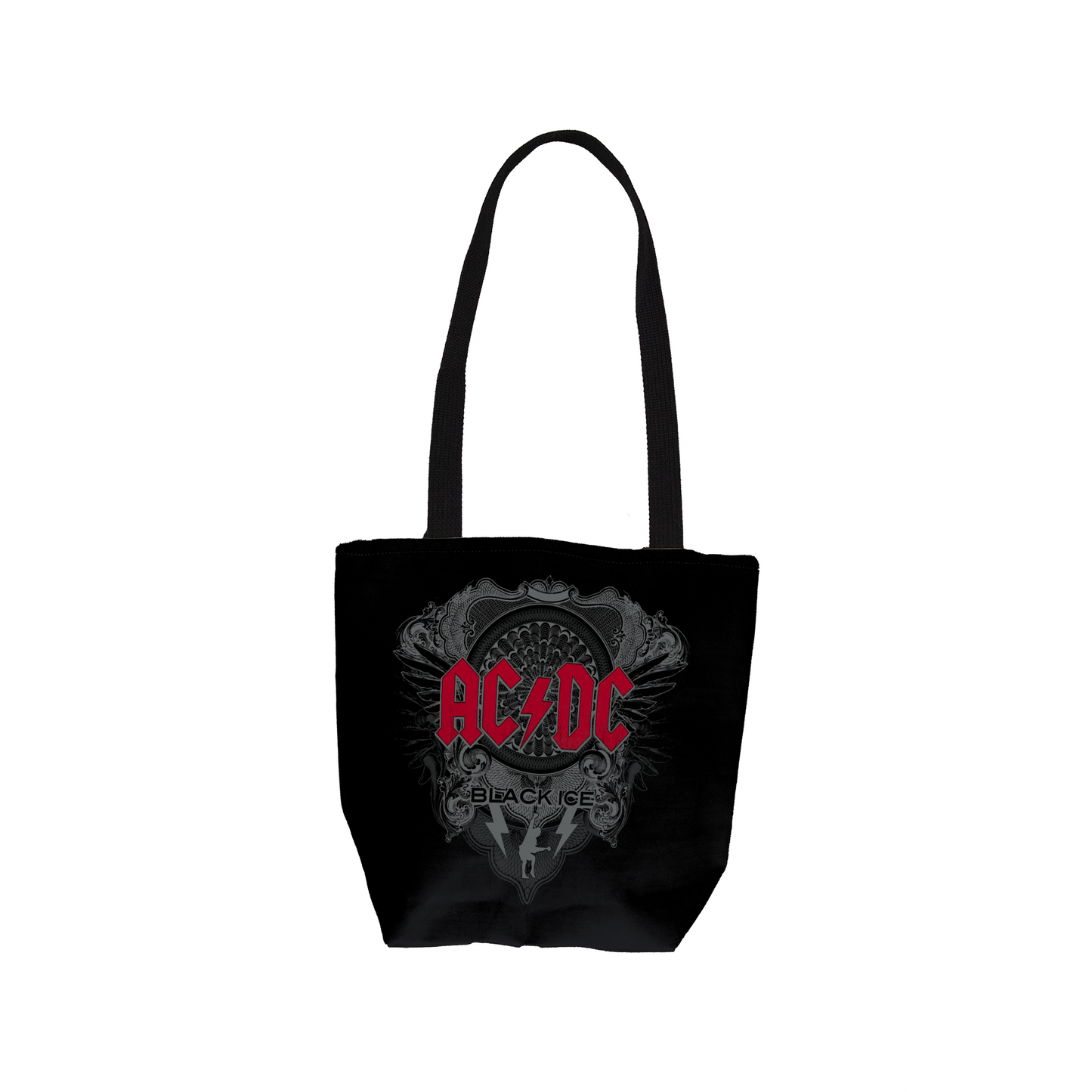 ACDC Black Ice with Red AOP and ACDC Black Ice with Red AOP with Tote Bag