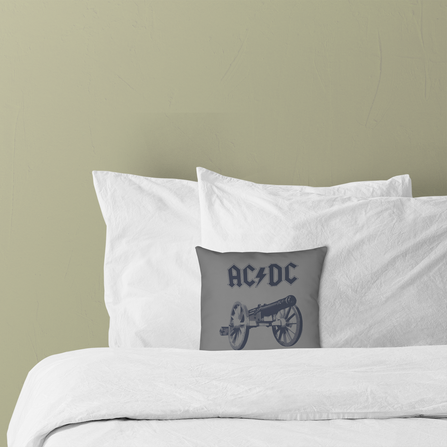 ACDC Cannon Tie Dye Pillow square