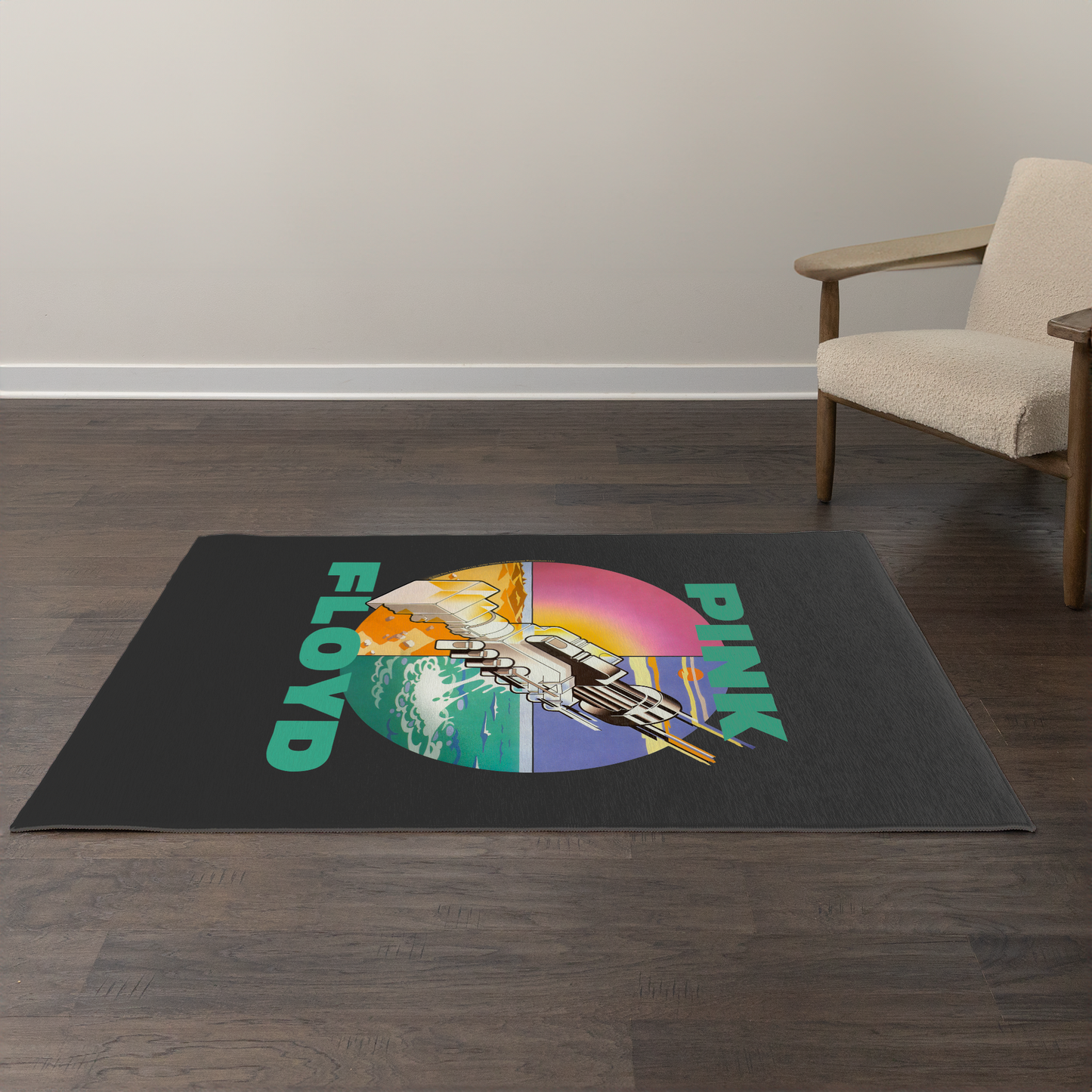 Pink Floyd Wish You Were Here Area Rug