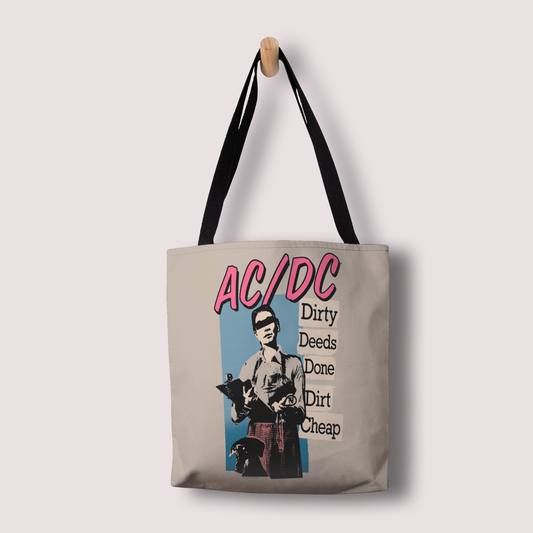 ACDC Dirty Deeds Done Dirt Cheap Tote Bag