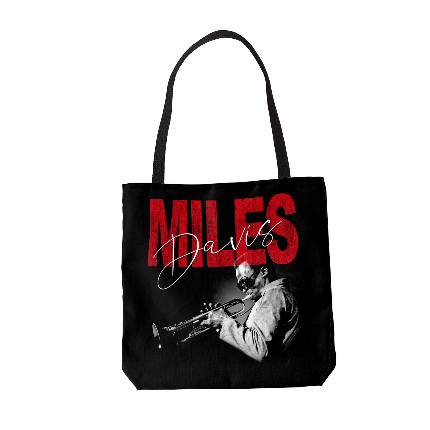 Miles Davis Distressed Photo and Miles Davis Distressed Photo with Tote Bag