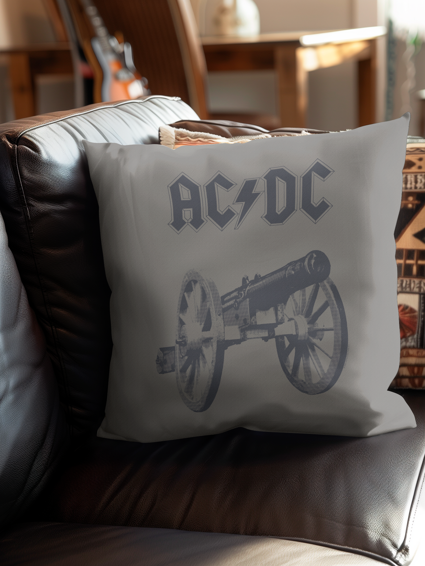 ACDC Cannon Tie Dye Pillow square