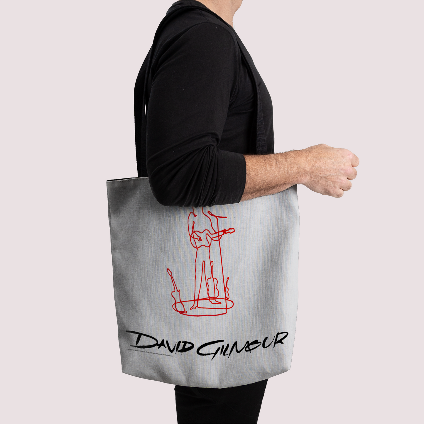 David Gilmour Line Art and David Gilmour Line Art with Tote Bag