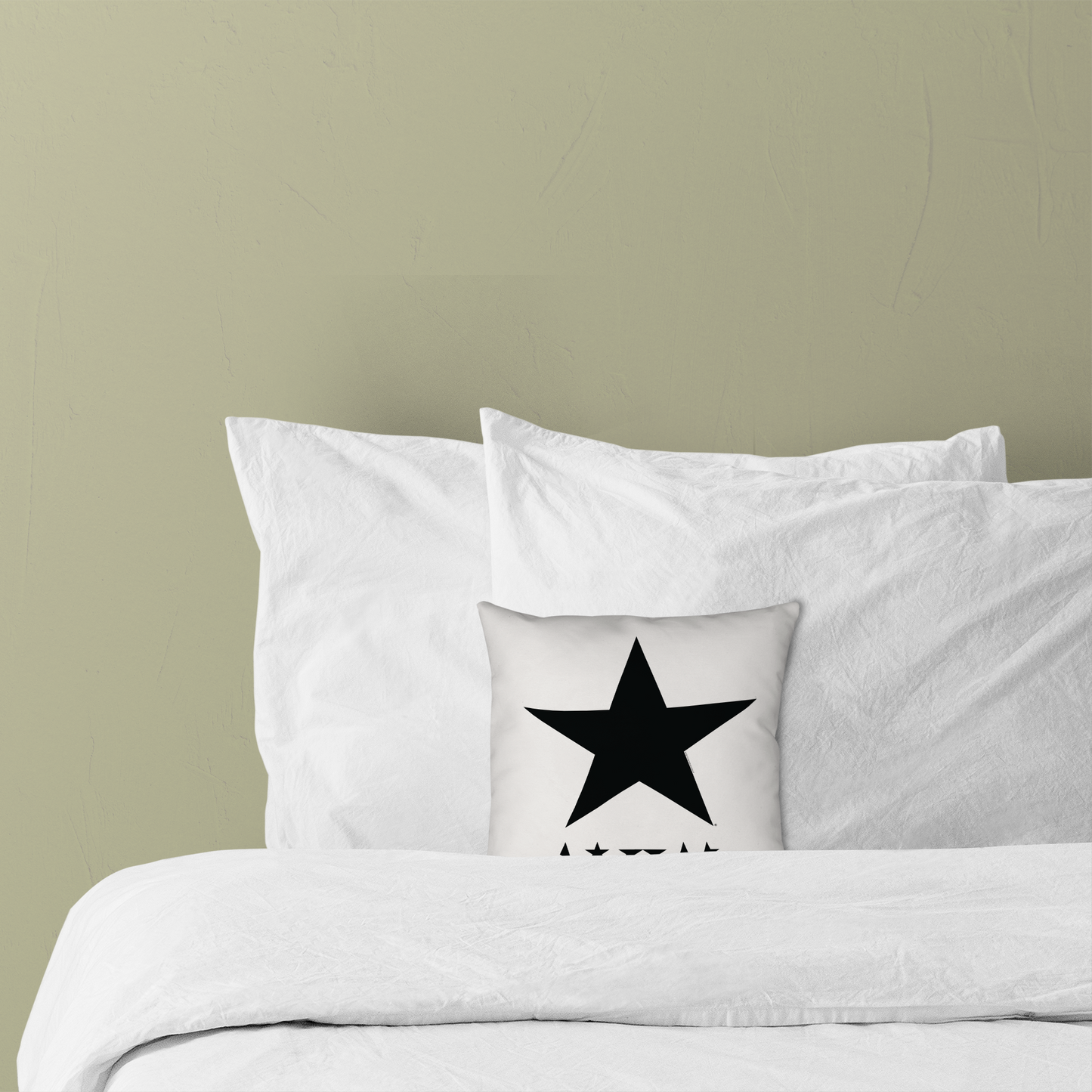 David Bowie Star Logo Pillow