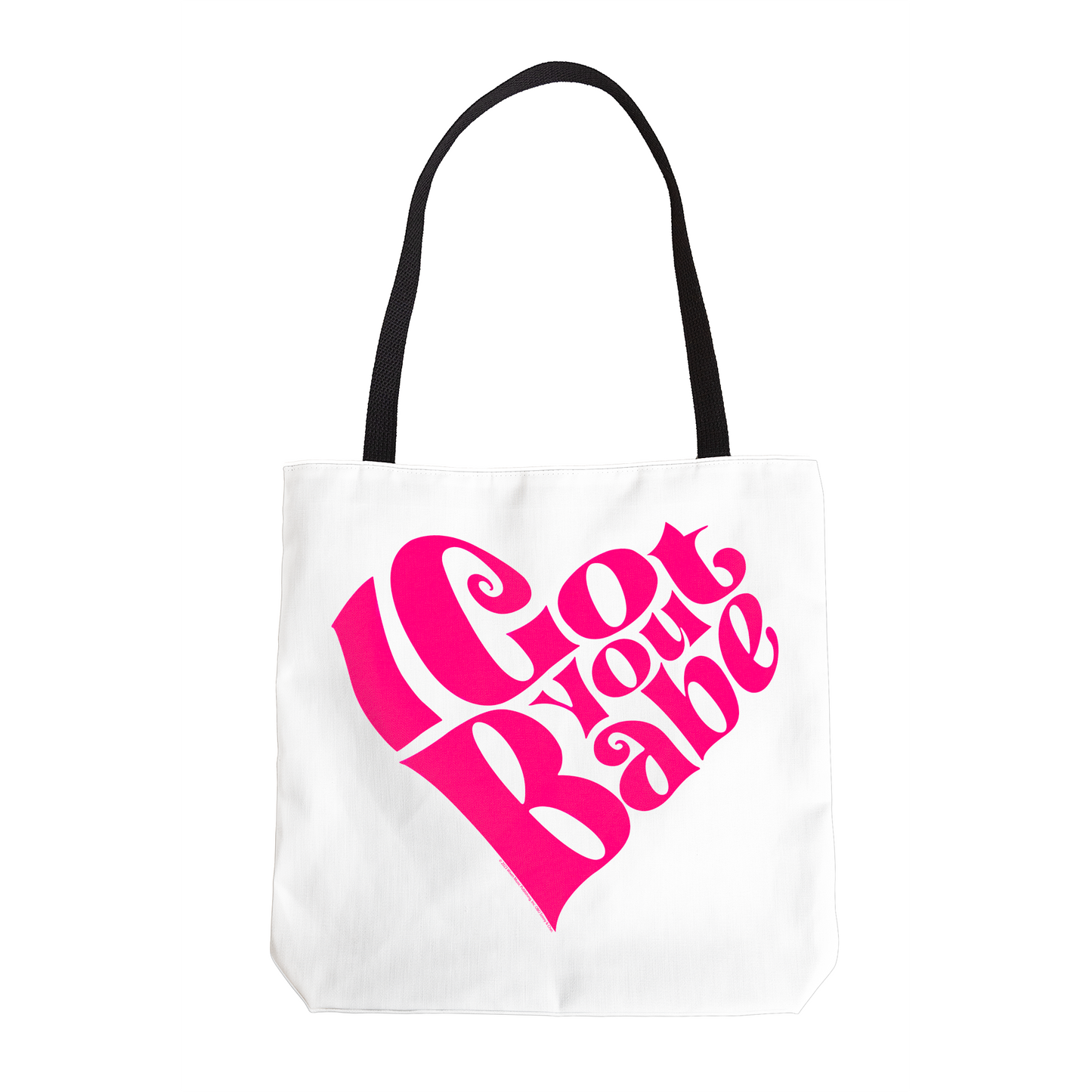 Sonny & Cher I Got You Babe White with Tote Bag