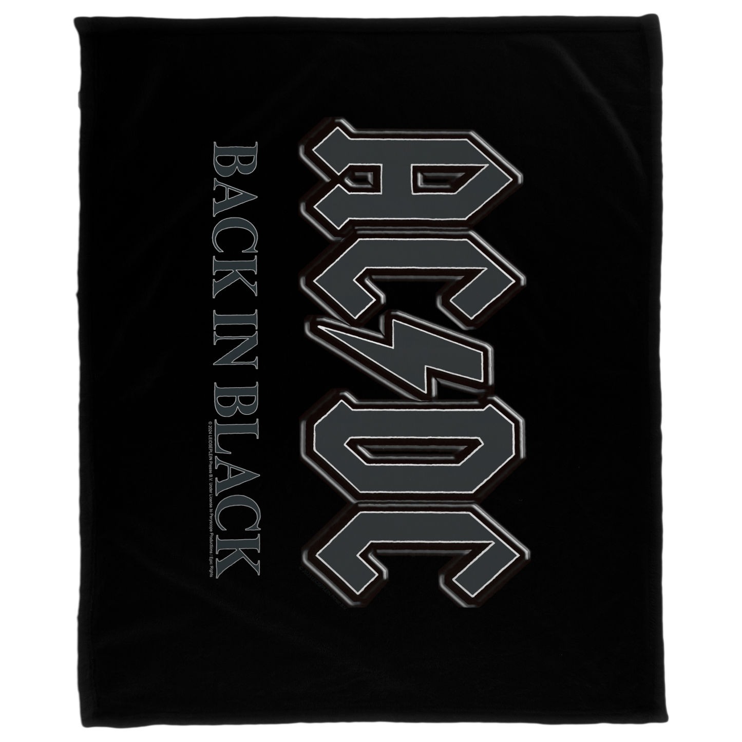 ACDC Back in Black Fleece Blanket