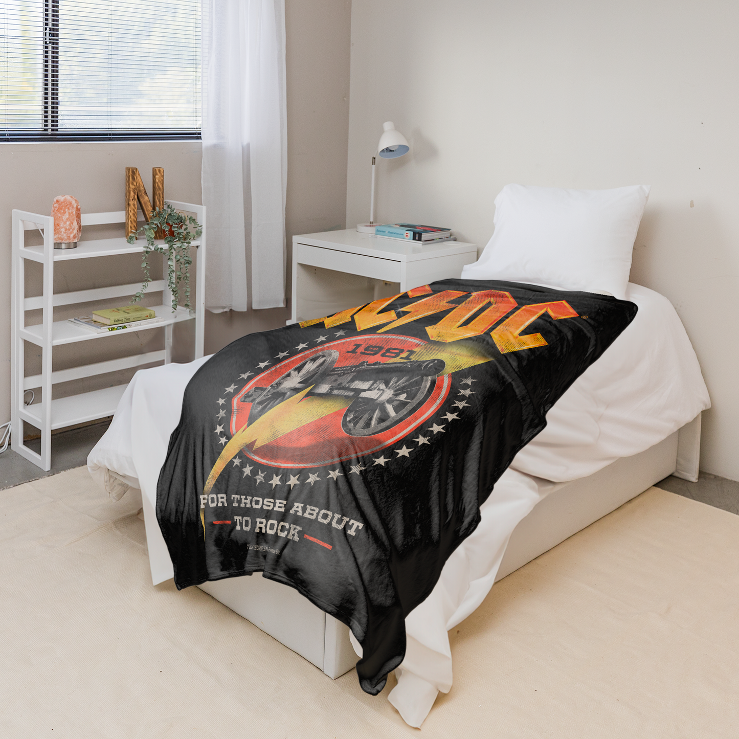 ACDC For Those About To Rock 1981 Fleece Blanket 50X60 Inches