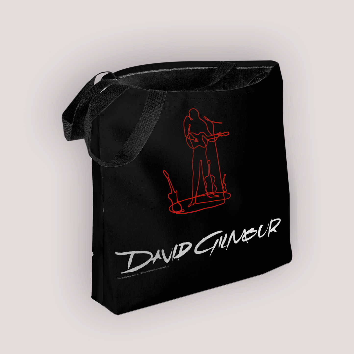 David Glimour Sketched Art White with Tote Bag