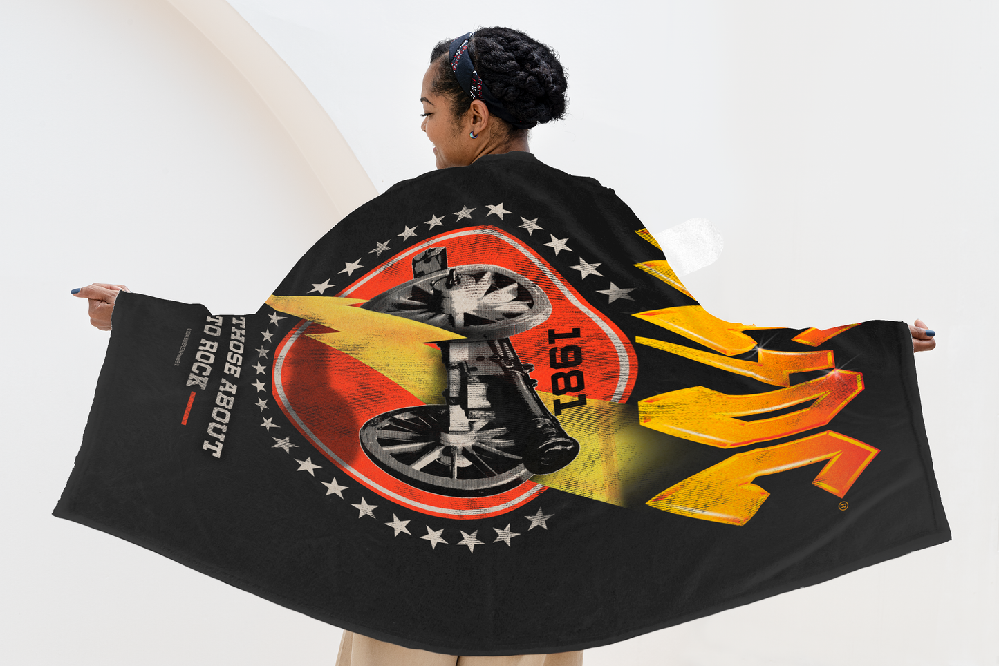 ACDC For Those About To Rock 1981 Fleece Blanket