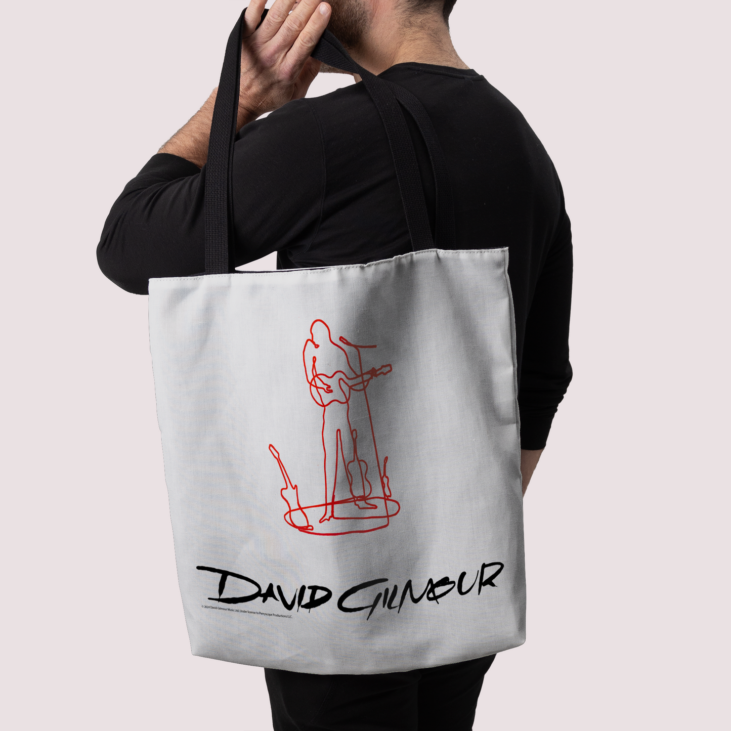 David Gilmour Line Art and David Gilmour Line Art with Tote Bag