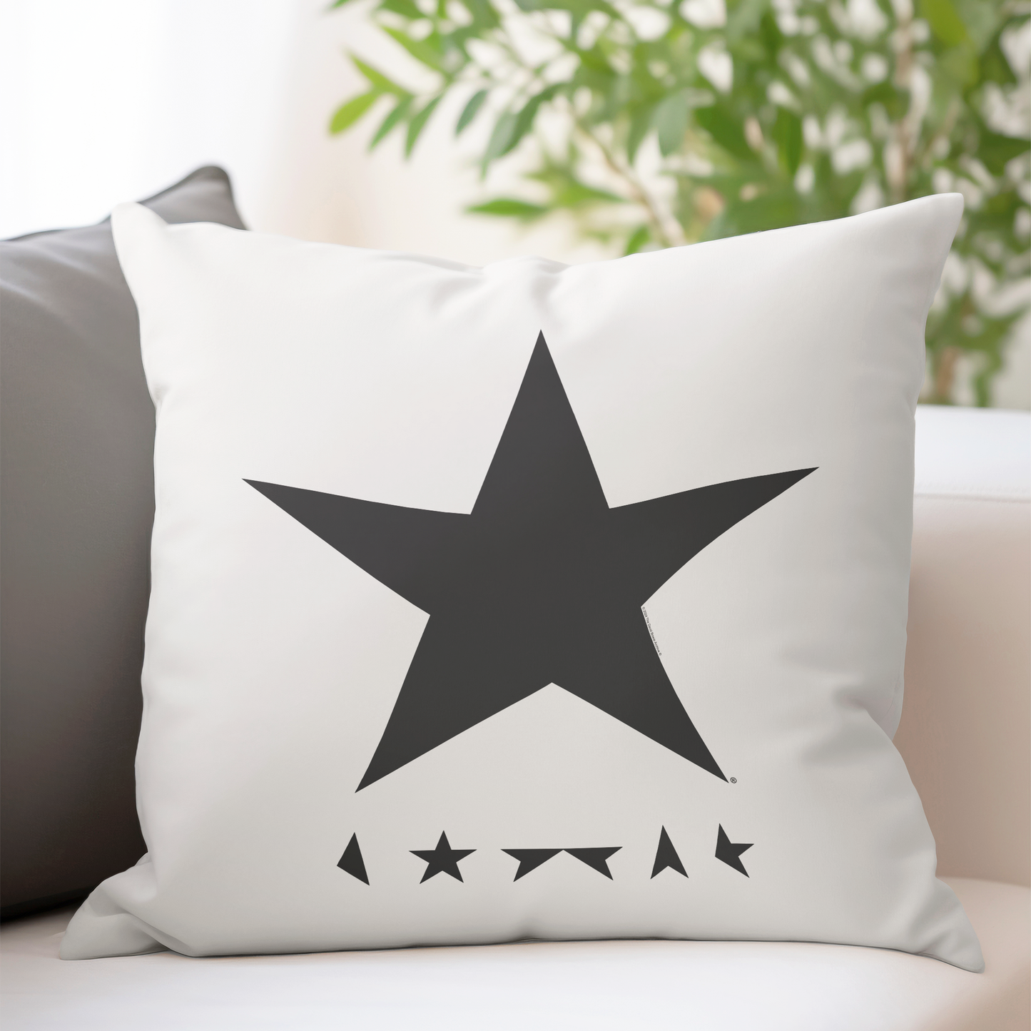 David Bowie Star Logo Pillow