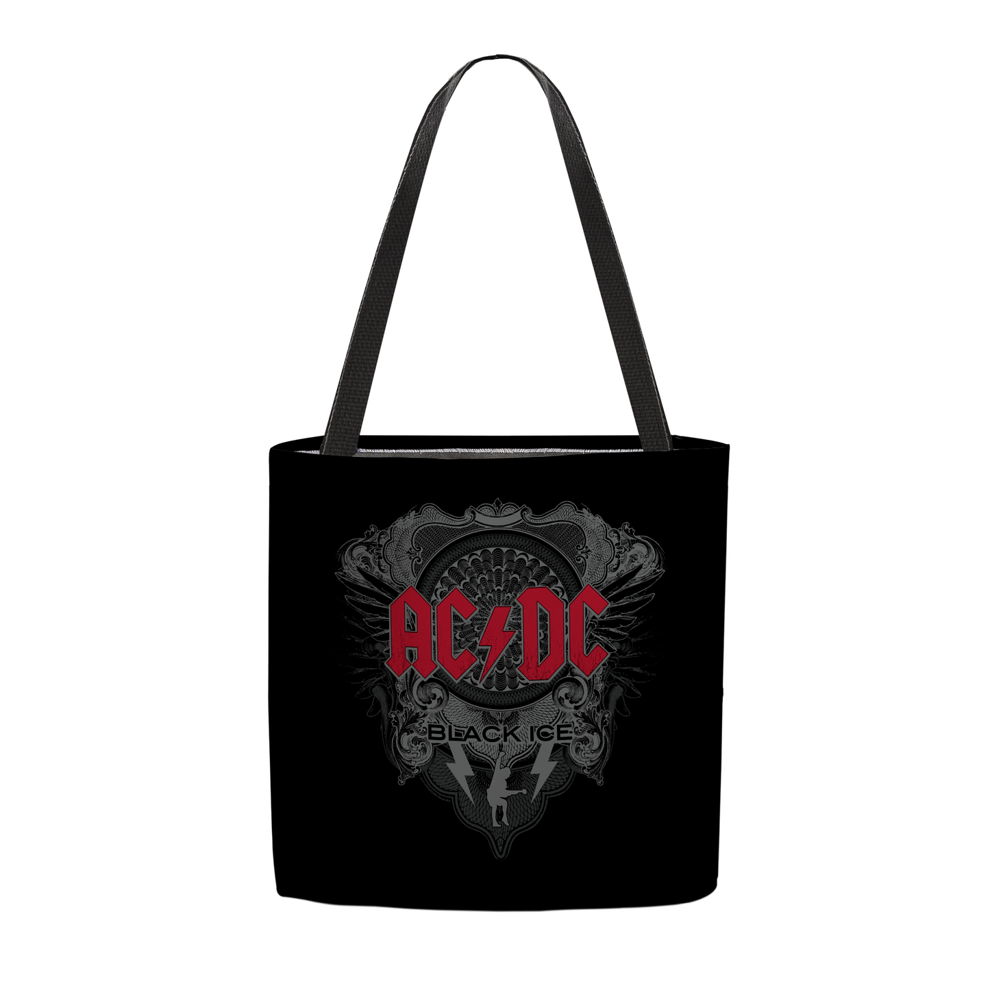 ACDC Black Ice with Red AOP and ACDC Black Ice with Red AOP with Tote Bag