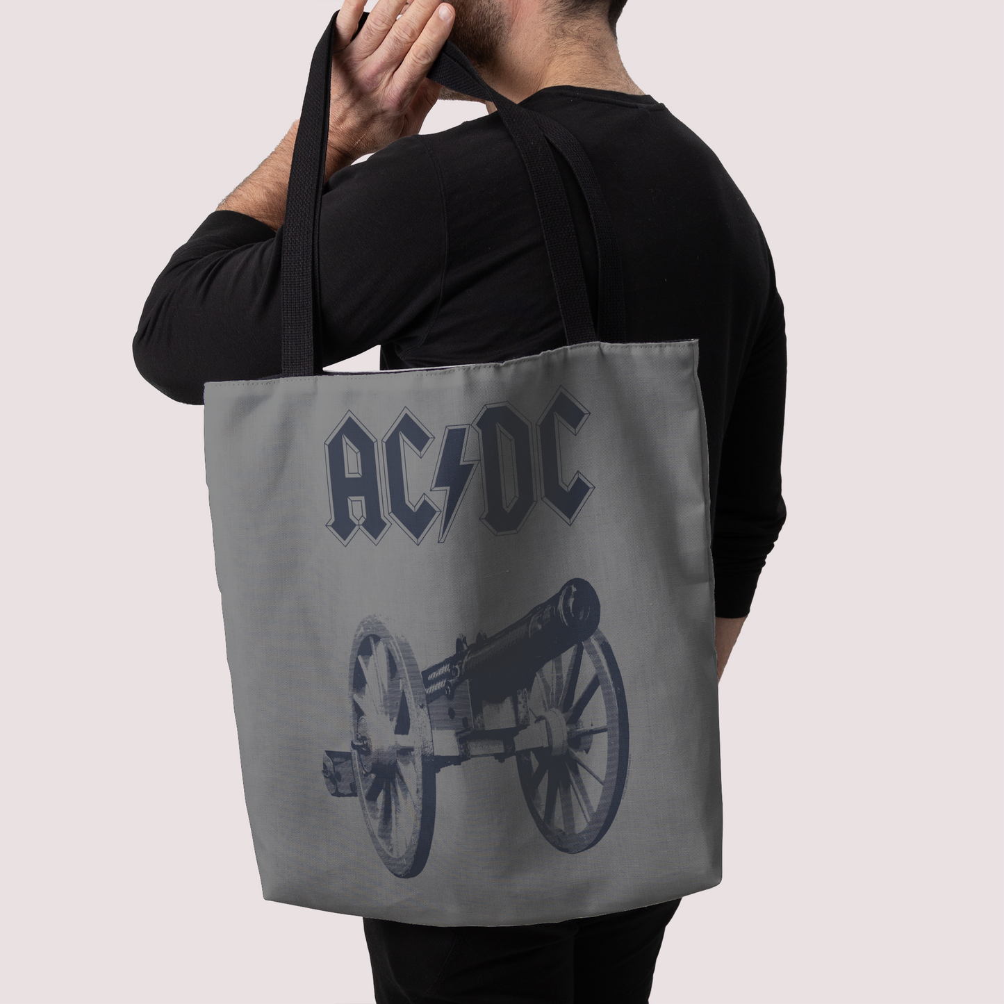 ACDC Cannon Tie Dye Tote Bag