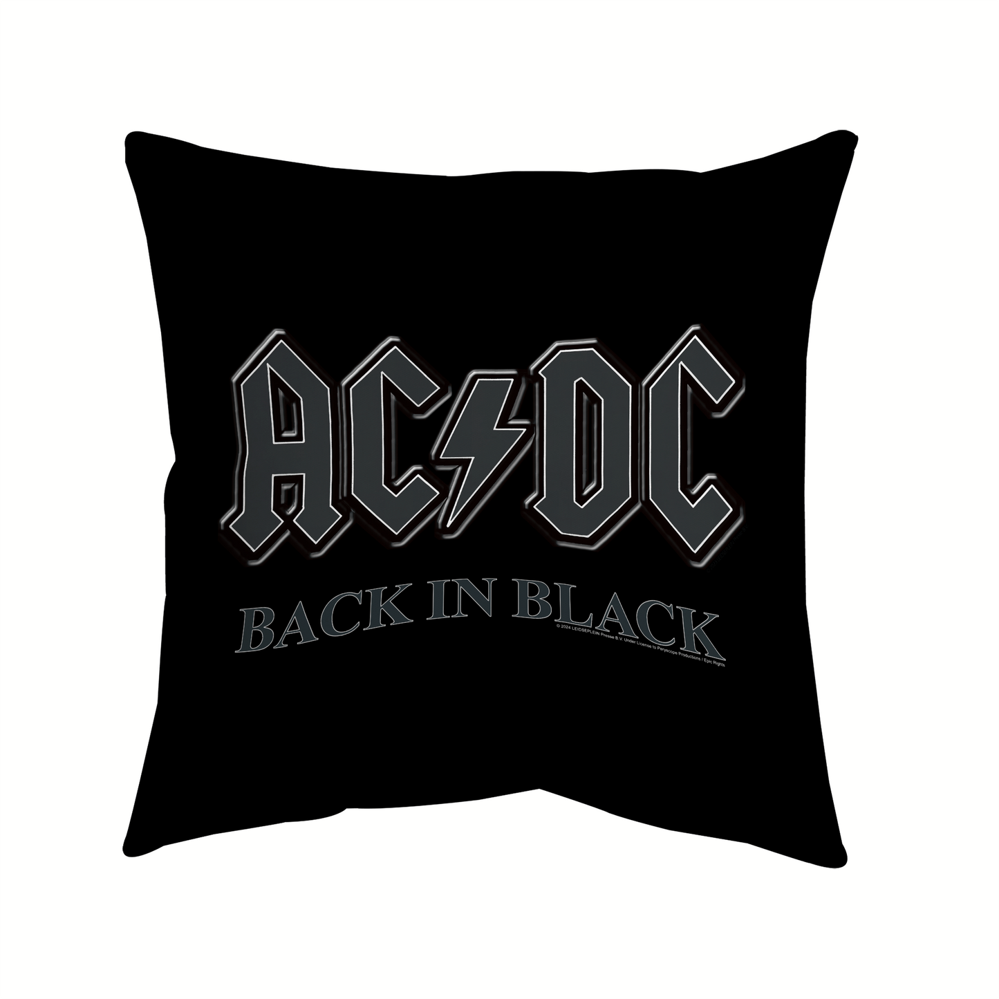 ACDC Back in Black Pillow