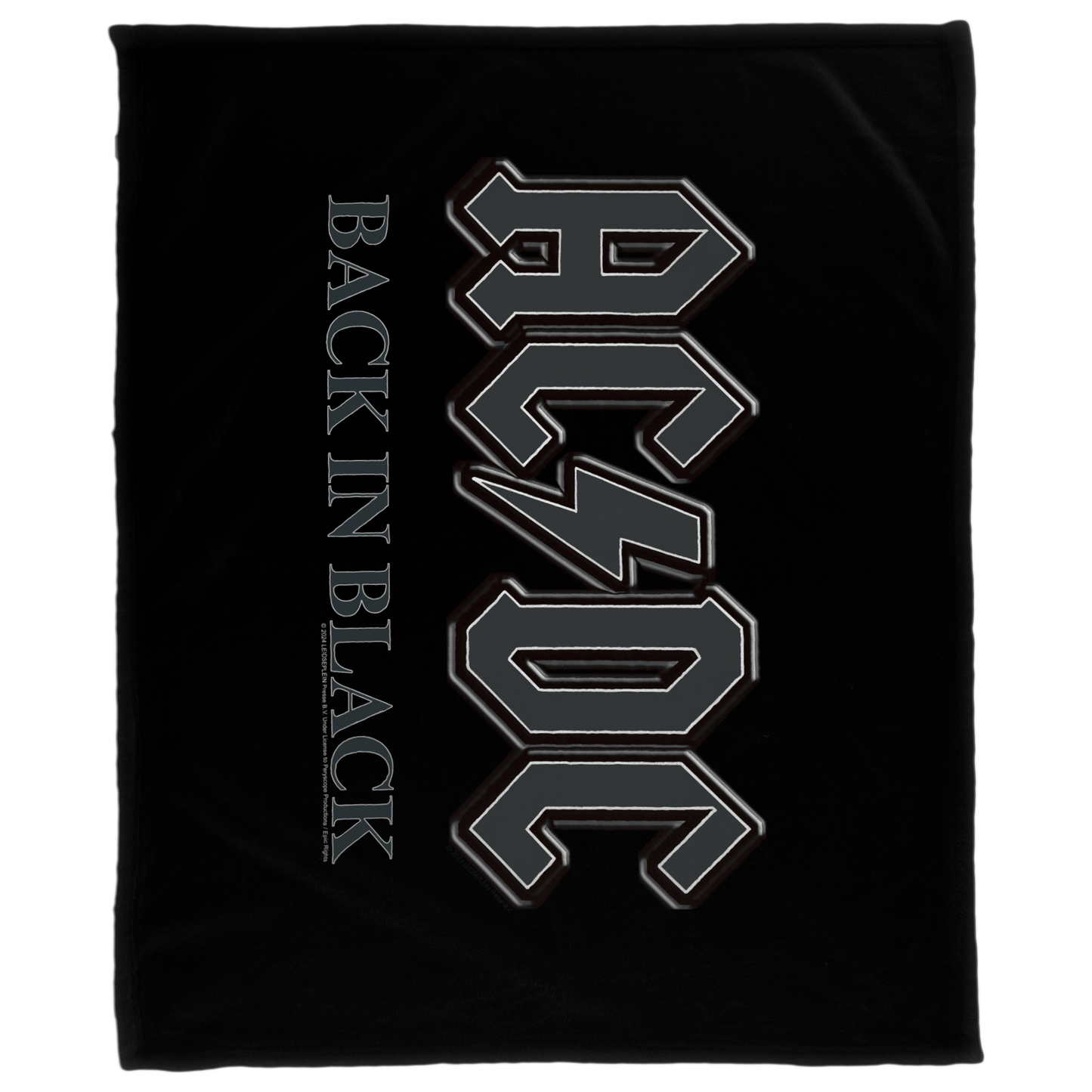 ACDC Back in Black Fleece Blanket