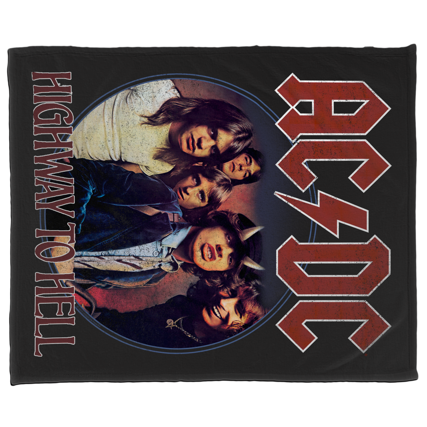 ACDC Highway To Hell Circle Fleece Blanket 50X60 Inches