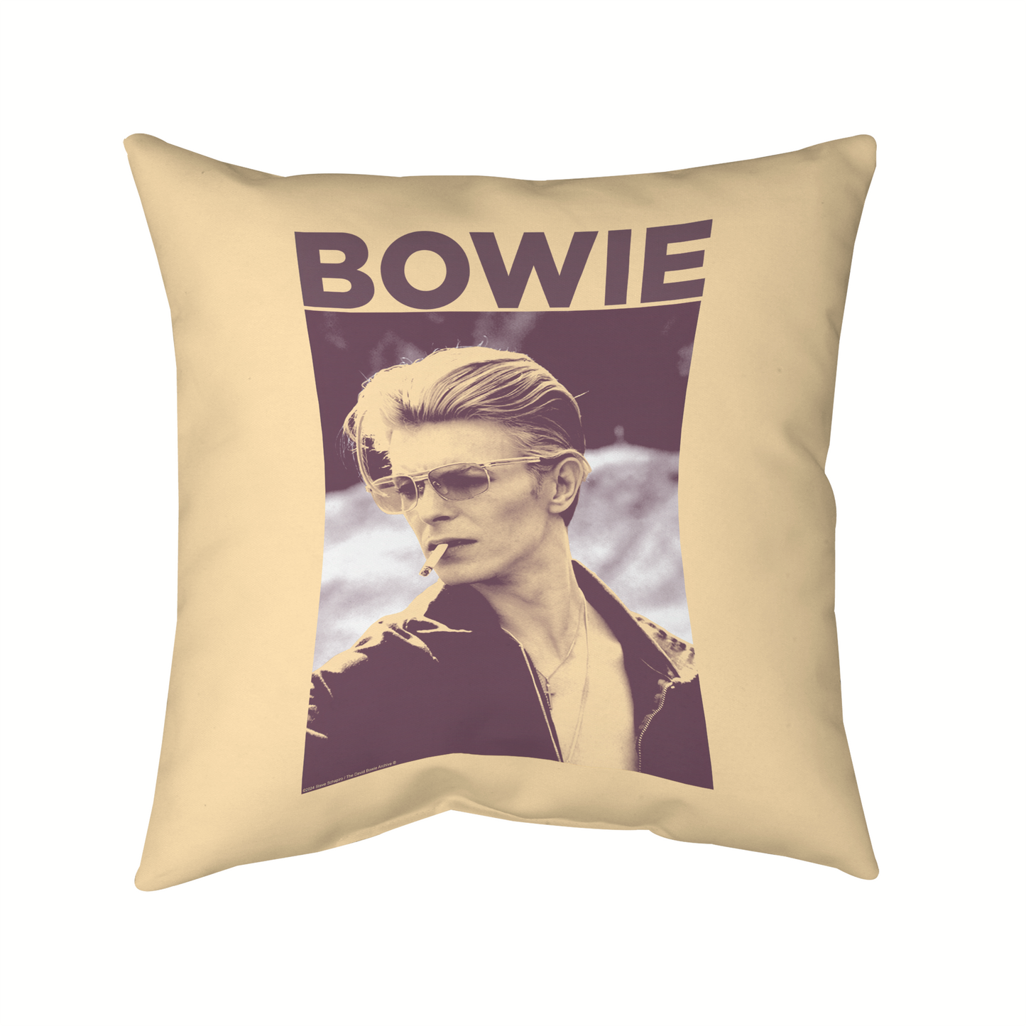 David Bowie Smoking Photograph Pillow